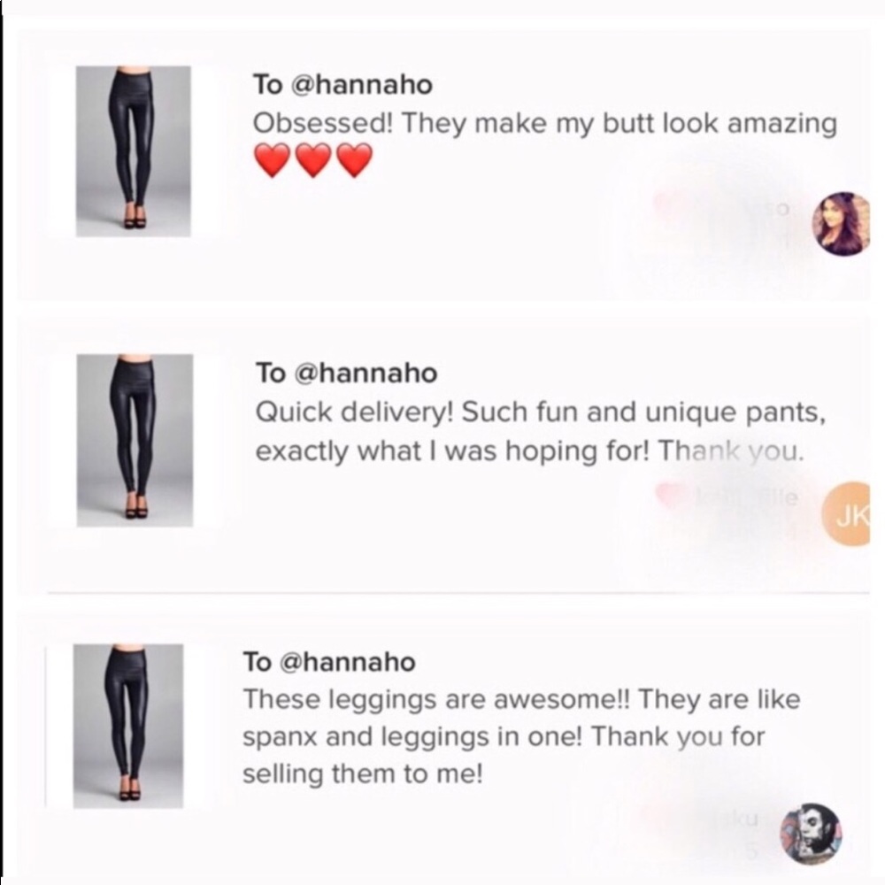 S-XL Avail! High Waisted Vegan Leather Leggings - Picture 6 of 7